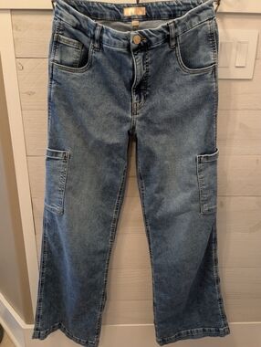 👖 Kut from the Kloth Women's Jodi Fab Ab Wide Leg Jeans; Size: 10